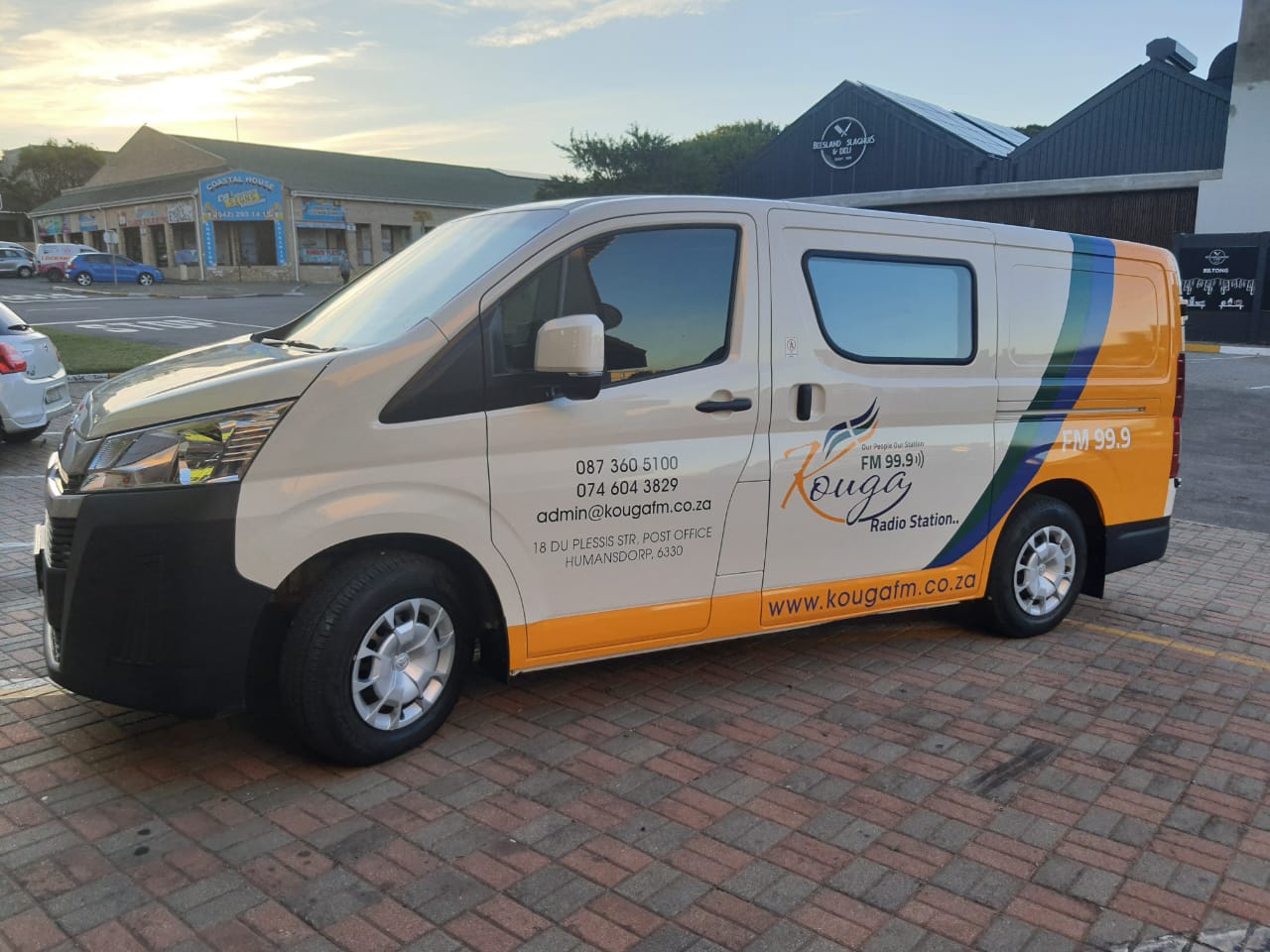 Kouga FM branded mobile broadcast van