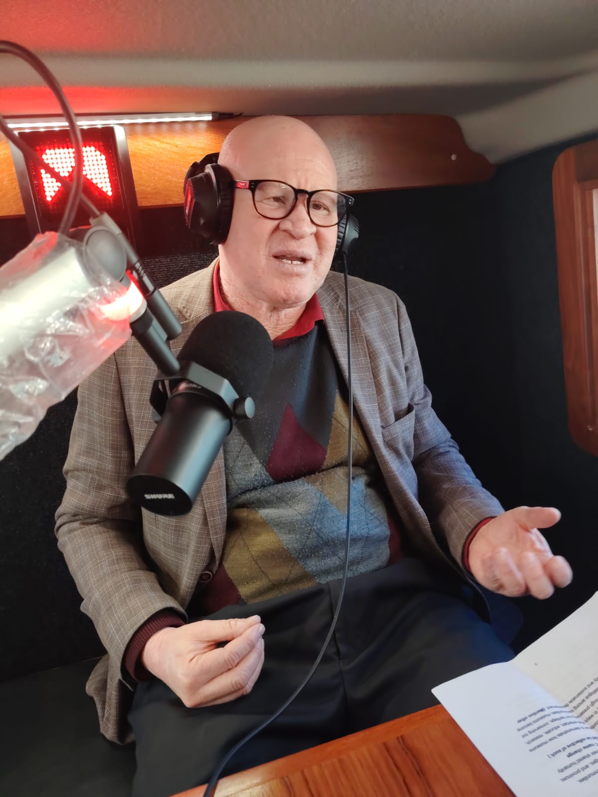 Guest interview inside the Kouga FM mobile studio