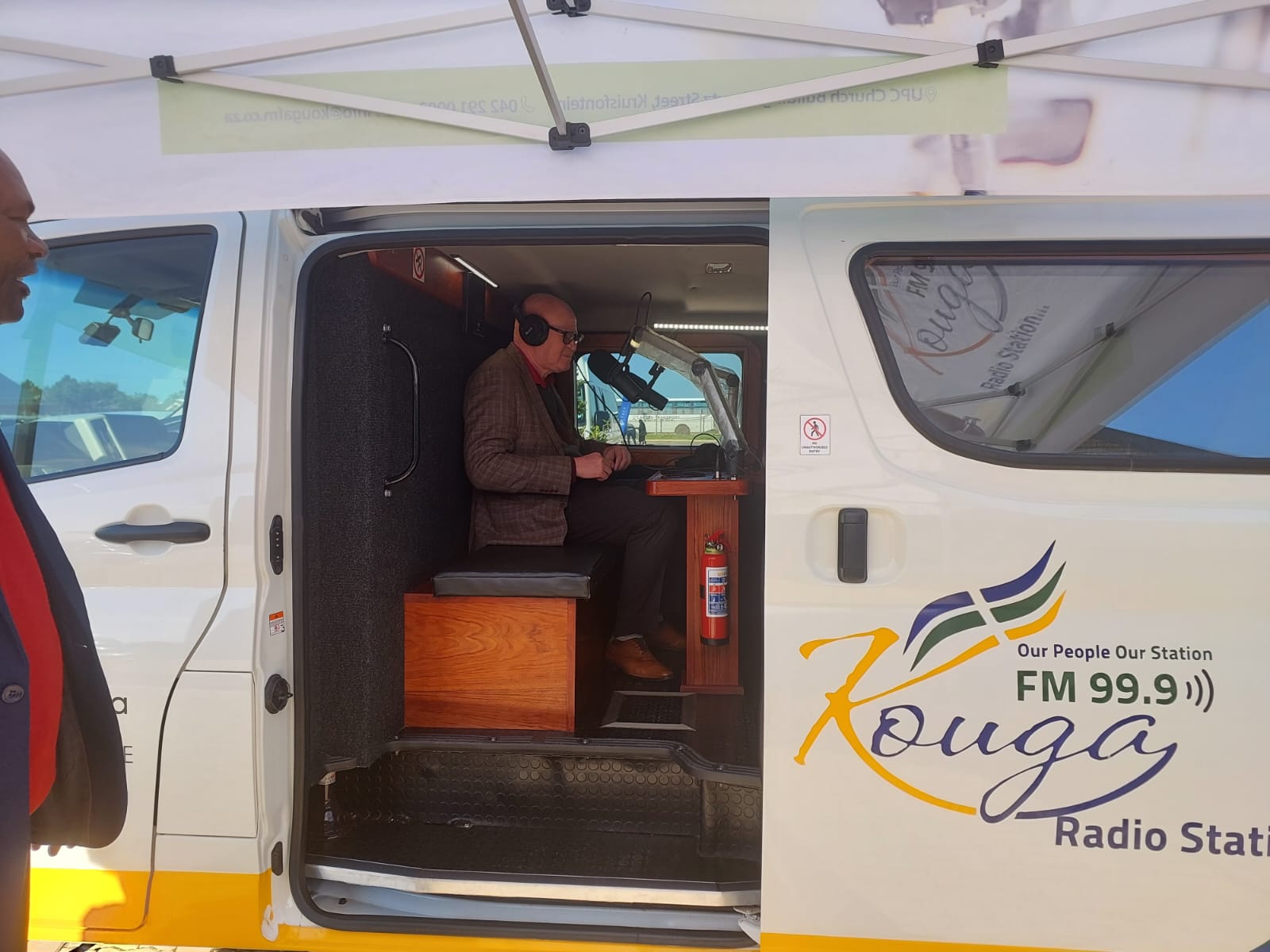 Live broadcast from the Kouga FM outside broadcast van